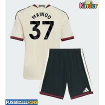 Manchester United Kobbie Mainoo #37 3rd trikot Kinder 2026-27 Kurzarm (+ Kurze Hosen)